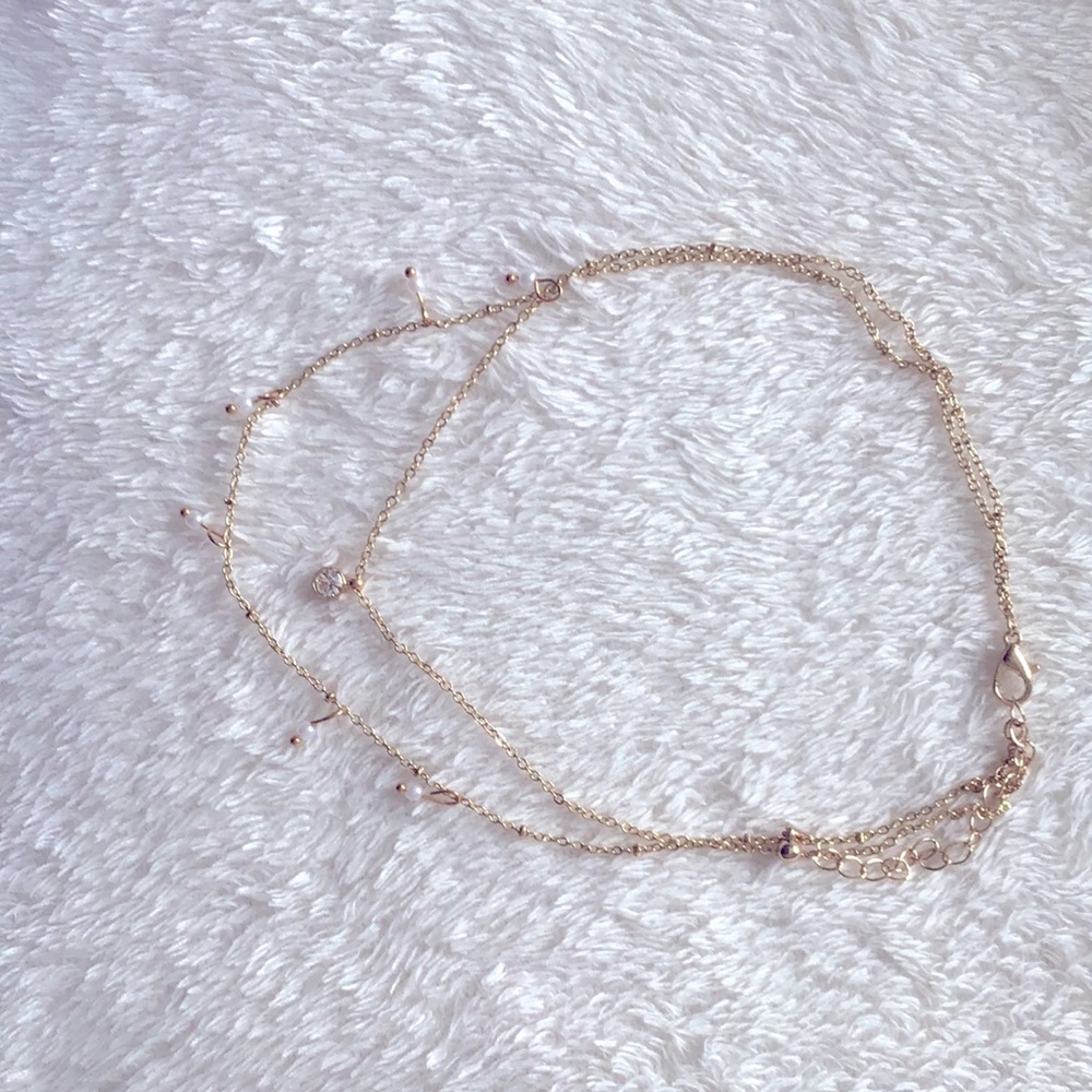 Gold Double Layered Necklace
